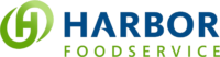 Harbor Foodservice logo with green and blue design